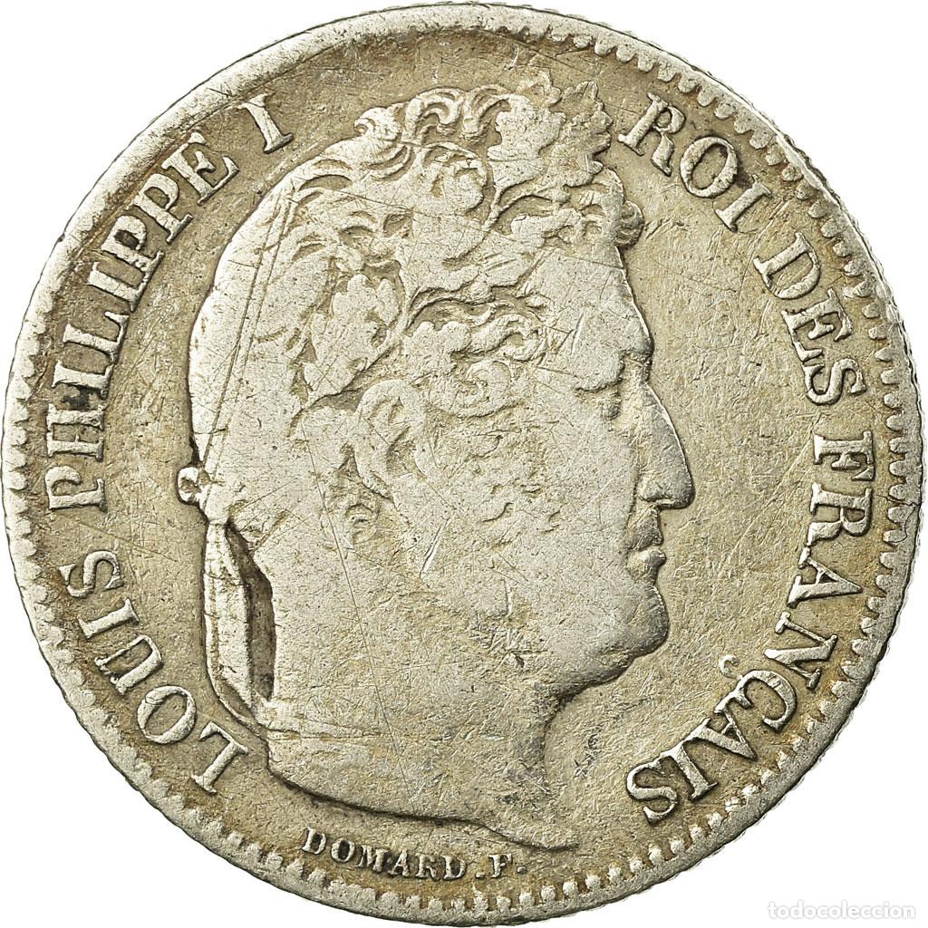 Moedas antigas da Europa: [#59459] Moneda, Francia, Louis-Philippe, Franc, 1846, Strasbourg, BC+, Plata, KM:748.3