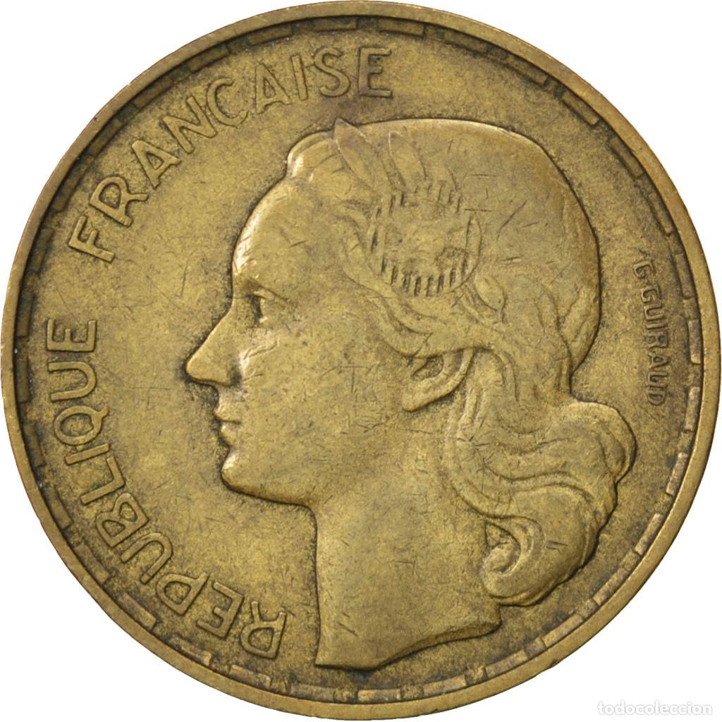 Moedas antigas da Europa: [#89442] Moneda, Francia, Guiraud, 50 Francs, 1950, BC+, Aluminio - bronce, KM:918.1