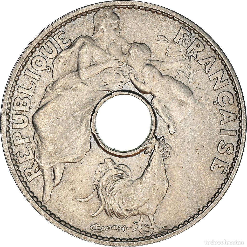 Monete antiche di Europa: [#181789] Moneda, Francia, Essai de Coudray, Grand Module, 25 Centimes, 1913, SC, N&iacute;quel