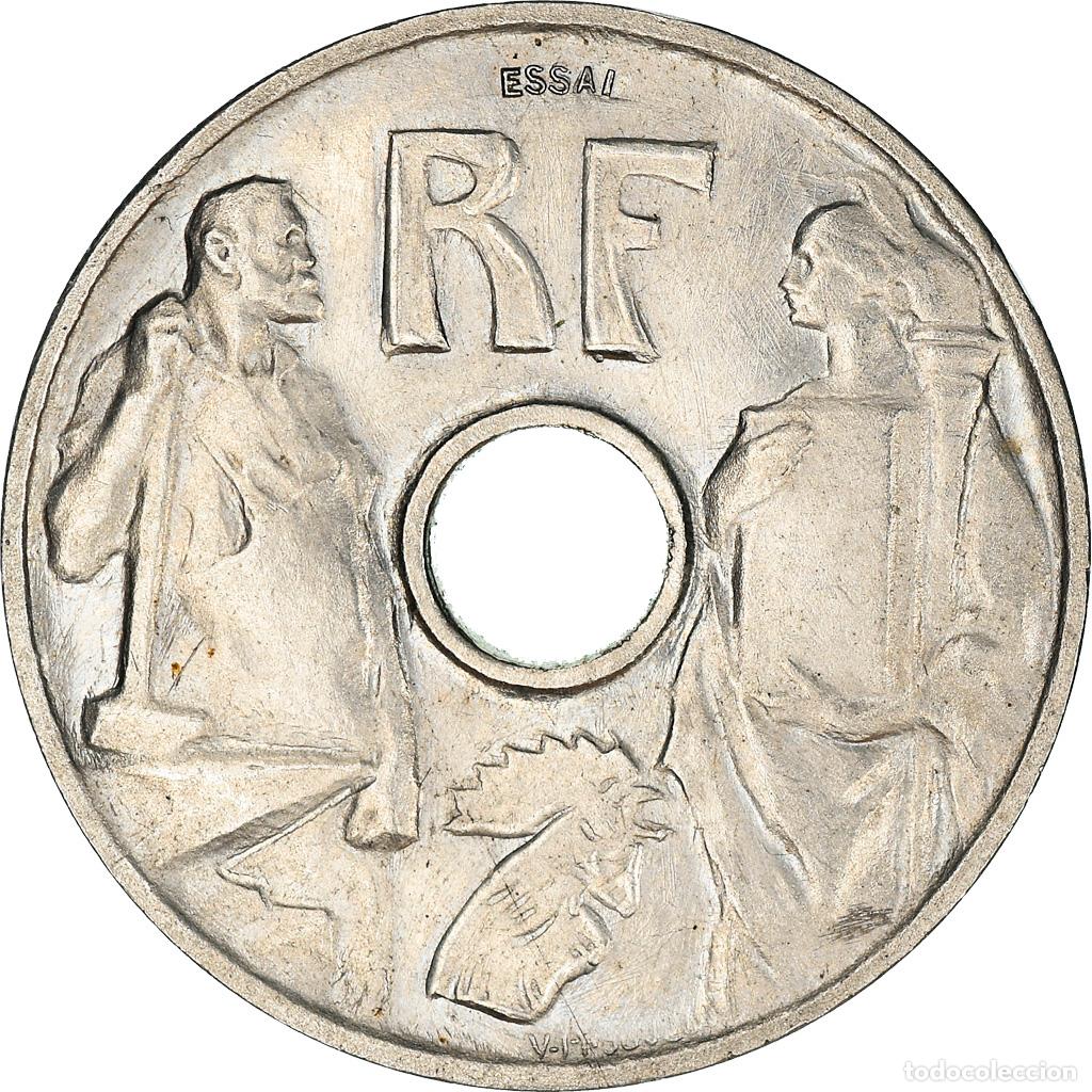 Monedas antiguas de Europa: [#181790] Moneda, Francia, Essai de Prouv&eacute;, Grand Module, 25 Centimes, 1913, SC, N&iacute;quel