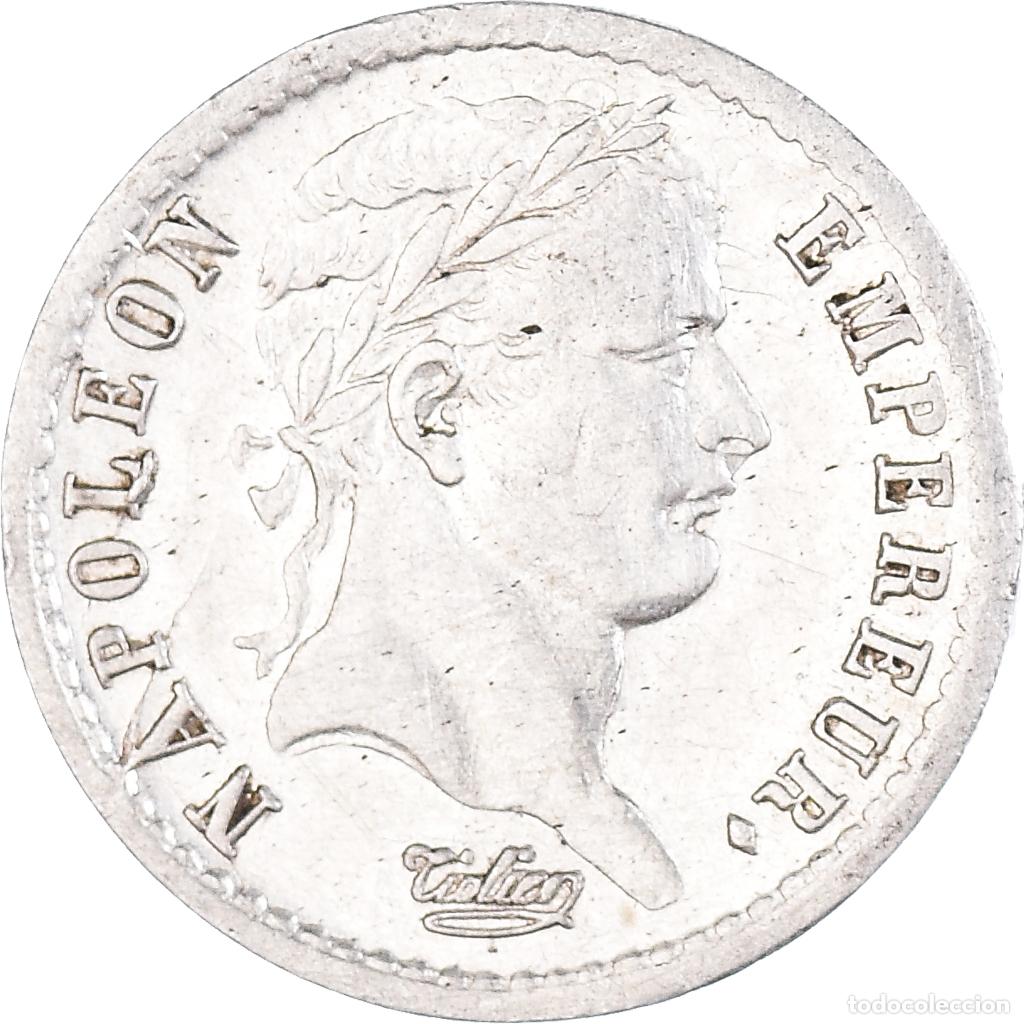 Moedas antigas da Europa: [#222815] Moneda, Francia, Napol&eacute;on I, 1/2 Franc, 1813, Lille, EBC, Plata, KM:691.15