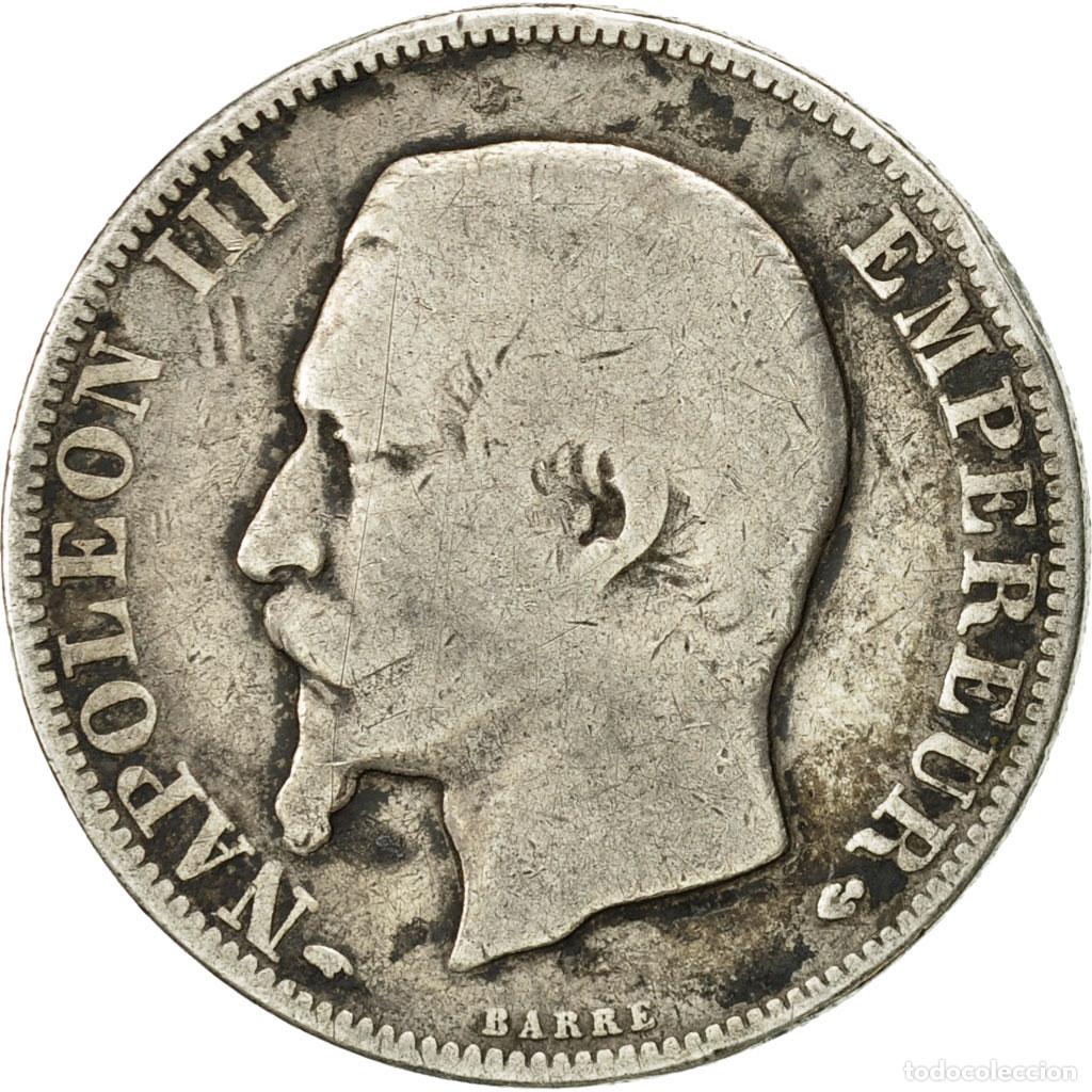 Alte M&uuml;nzen aus Europa: [#455104] Moneda, Francia, Napoleon III, 2 Francs, 1857, Paris, BC+, Plata, KM 780.1