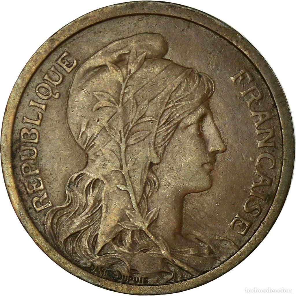 Old Coins of Europe: [#458461] Moneda, Francia, Dupuis, 2 Centimes, 1900, Paris, MBC, Bronce, KM:841