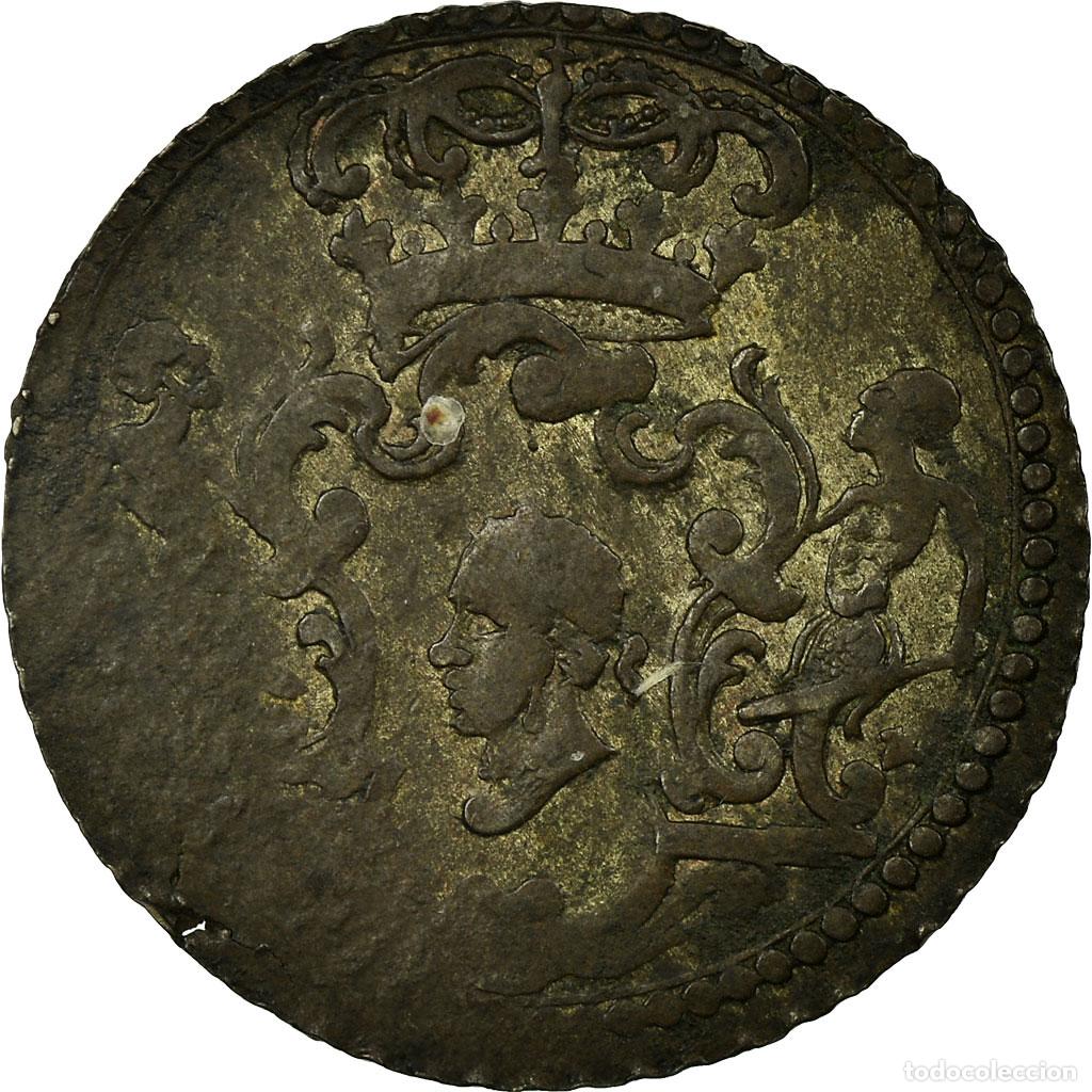 Moedas antigas da Europa: [#474753] Moneda, Estados italianos, CORSICA, General Pasquale Paoli, 4 Soldi, 1766