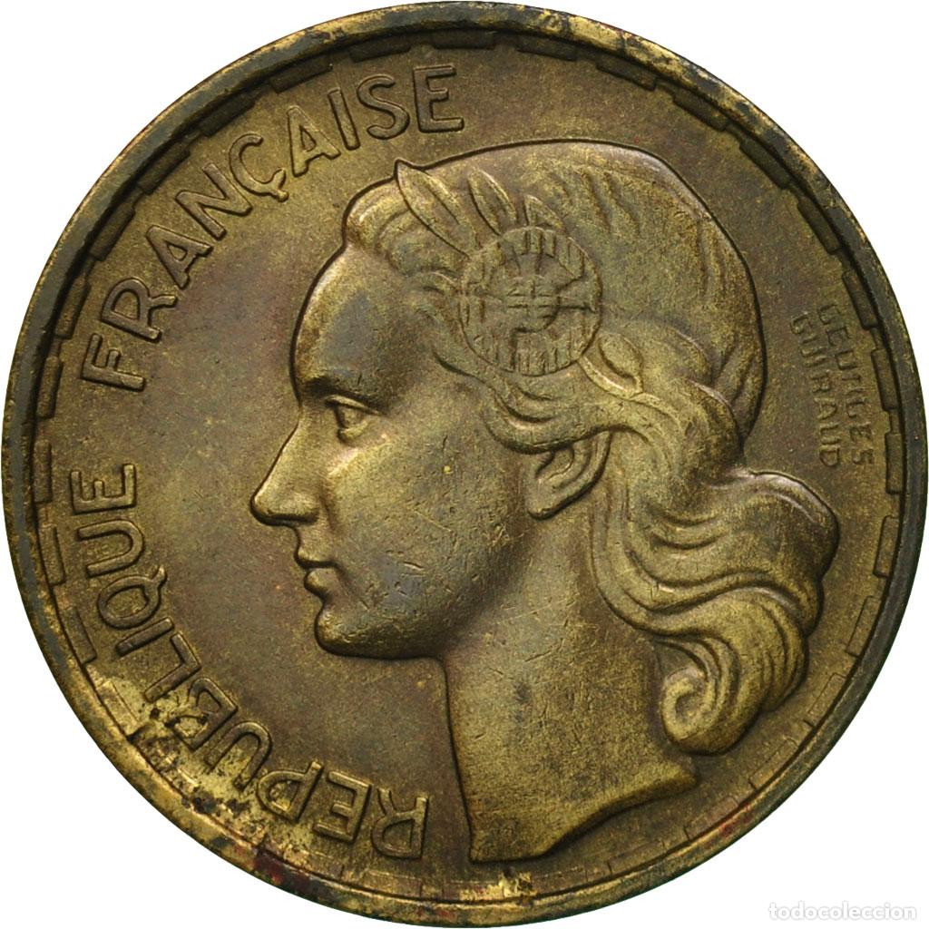 Monedas antiguas de Europa: [#651193] Moneda, Francia, Guiraud, 20 Francs, 1950, Beaumont - Le Roger, MBC, Aluminio -