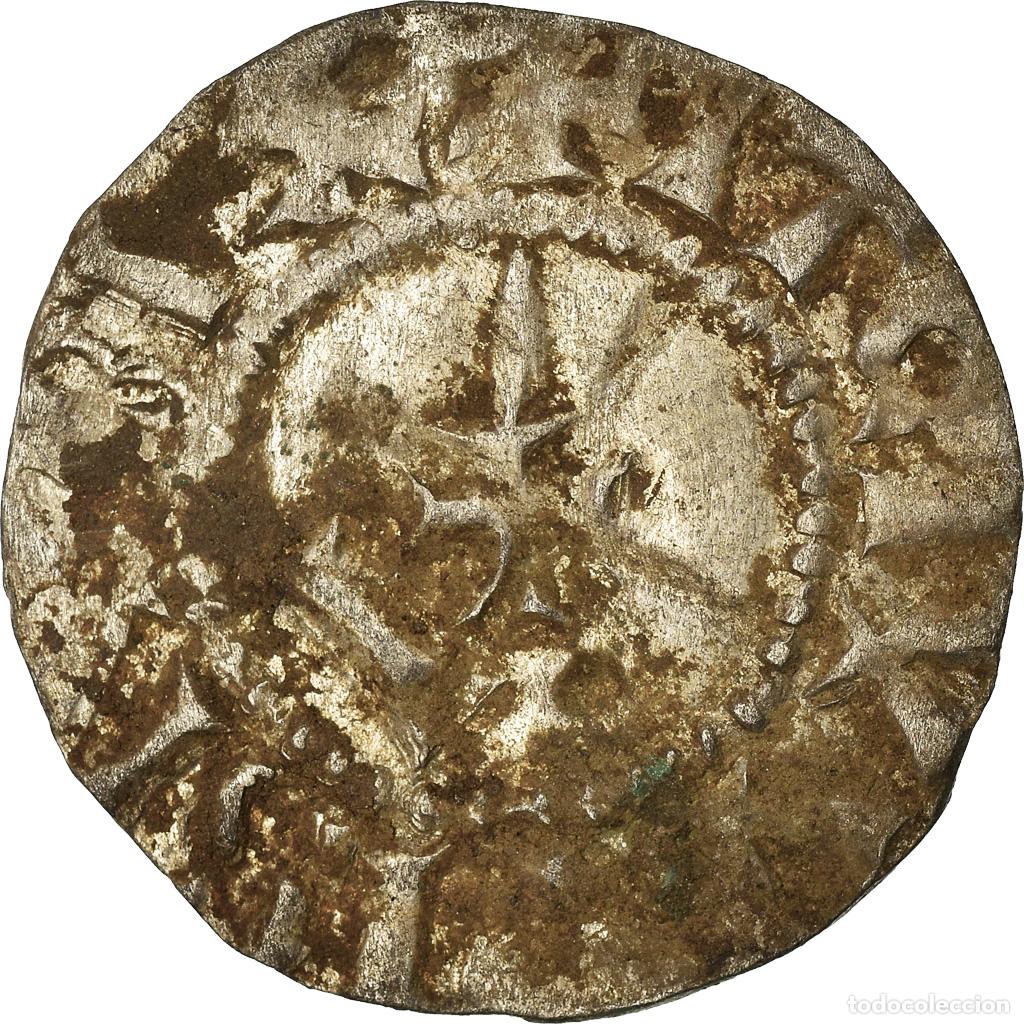 Monedas antiguas de Europa: [#659412] Moneda, Francia, Louis IV d'Outremer, Denarius, 970-980, Langres, MBC, Plata