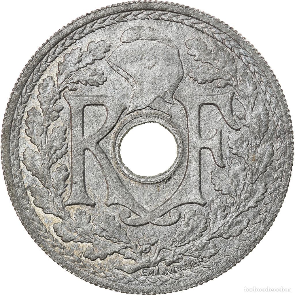 Moedas antigas da Europa: [#743924] Moneda, Francia, 20 Centimes, 1945, Paris, EBC+, Cinc, KM:E88, Gadoury:324