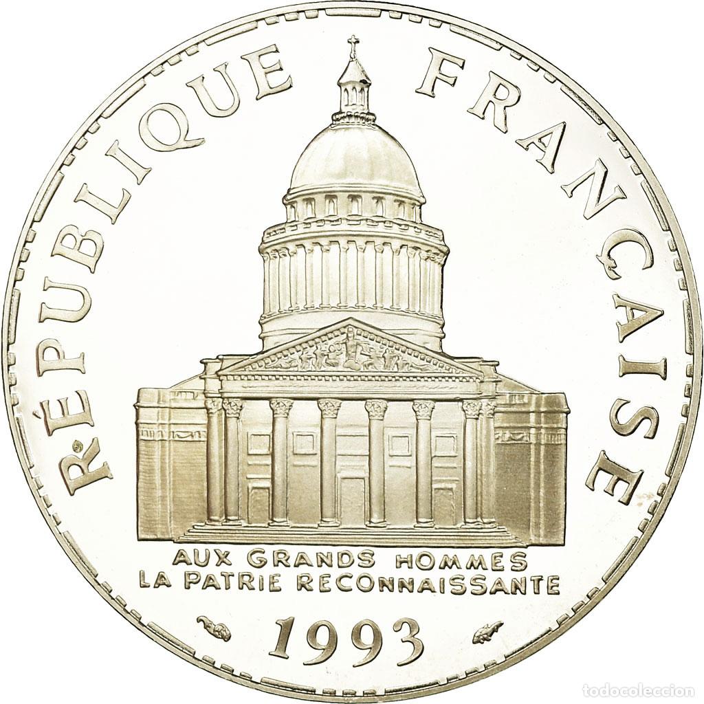 Monete antiche di Europa: [#754053] Moneda, Francia, Panth&eacute;on, 100 Francs, 1993, Paris, Proof, FDC, Plata
