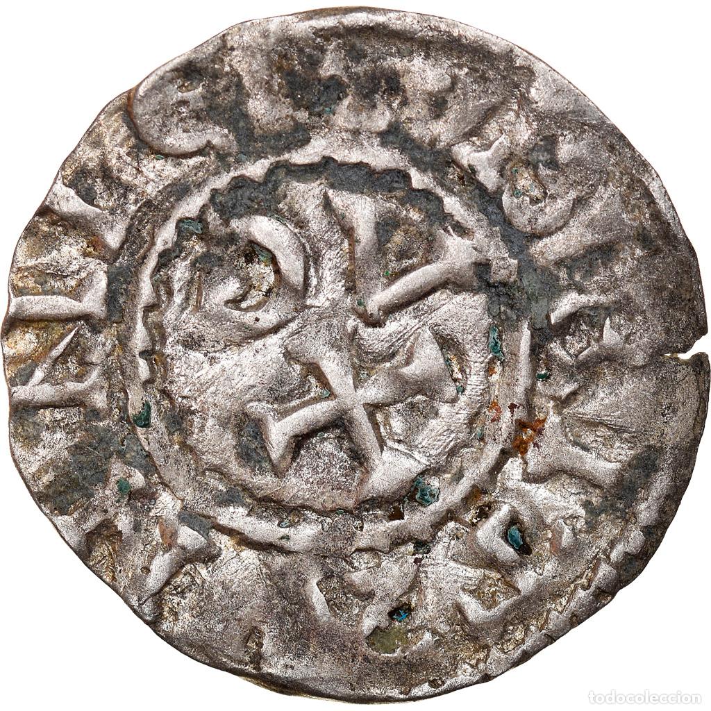Old Coins of Europe: [#840267] Moneda, Francia, Conan IV, Denier, XIIth century, Rennes, Rare, MBC, Vell&oacute;n