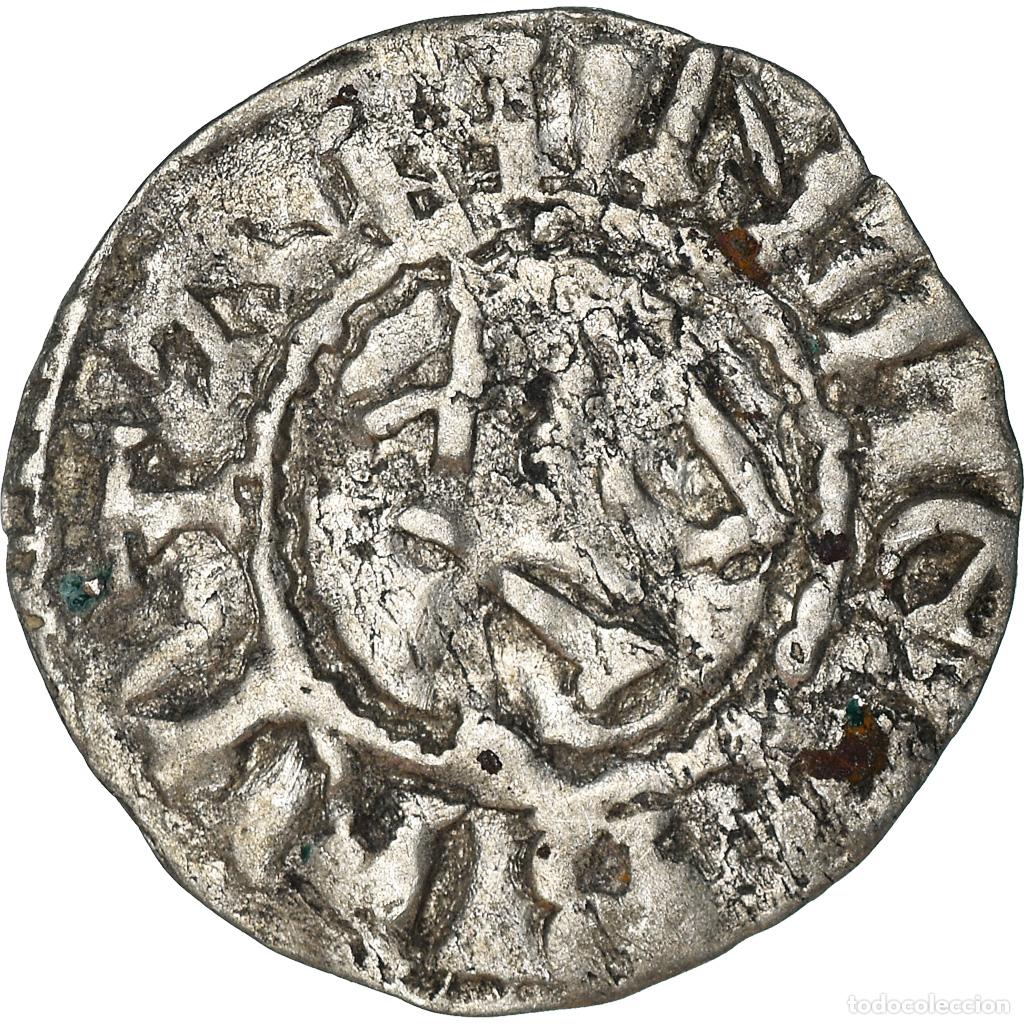 Old Coins of Europe: [#841896] Moneda, Francia, Conan IV, Denier, XIIth century, Rennes, Rare, MBC, Vell&oacute;n