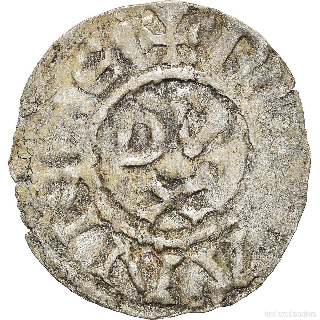 Monedas antiguas de Europa: [#842243] Moneda, Francia, Conan IV, Denier, XIIth century, Rennes, Rare, MBC, Vell&oacute;n