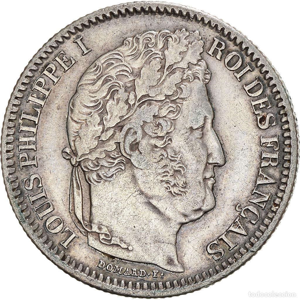 Monete antiche di Europa: [#843556] Moneda, Francia, Louis-Philippe, 2 Francs, 1843, Paris, MBC+, Plata, KM:743.1