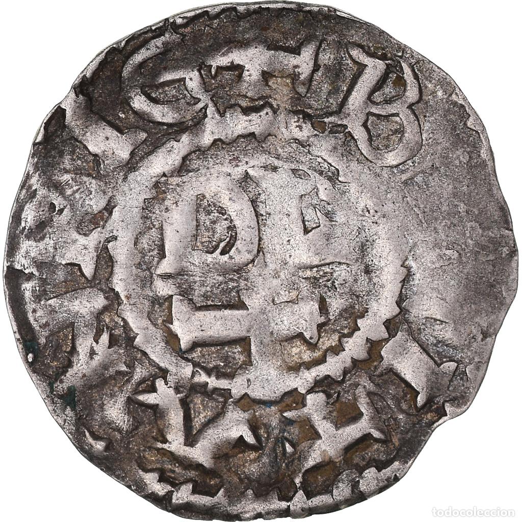 Old Coins of Europe: [#846224] Moneda, Francia, Conan IV, Denier, XIIth century, Rennes, Rare, MBC, Vell&oacute;n