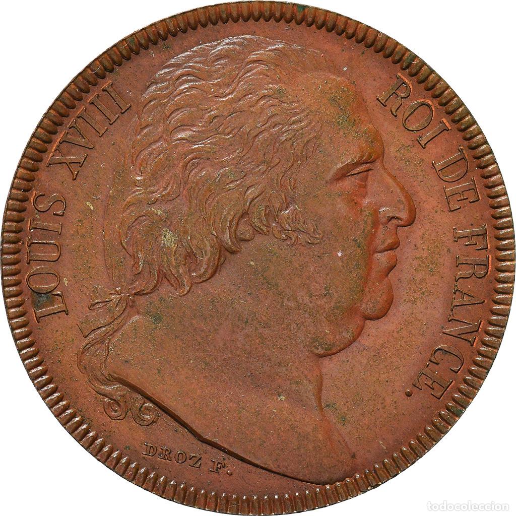 Monedas antiguas de Europa: [#867933] Moneda, Francia, Louis XVIII, 40 Francs, (1815), Paris, Essai uniface, EBC