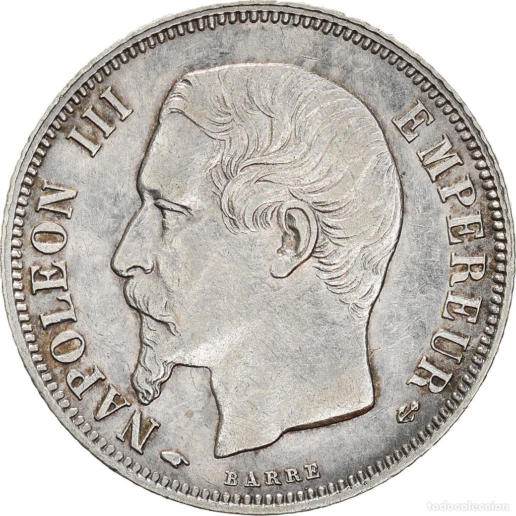 Alte M&uuml;nzen aus Europa: [#867936] Moneda, Francia, Napoleon III, Napol&eacute;on III, Franc, 1859, Paris, EBC+, Plata