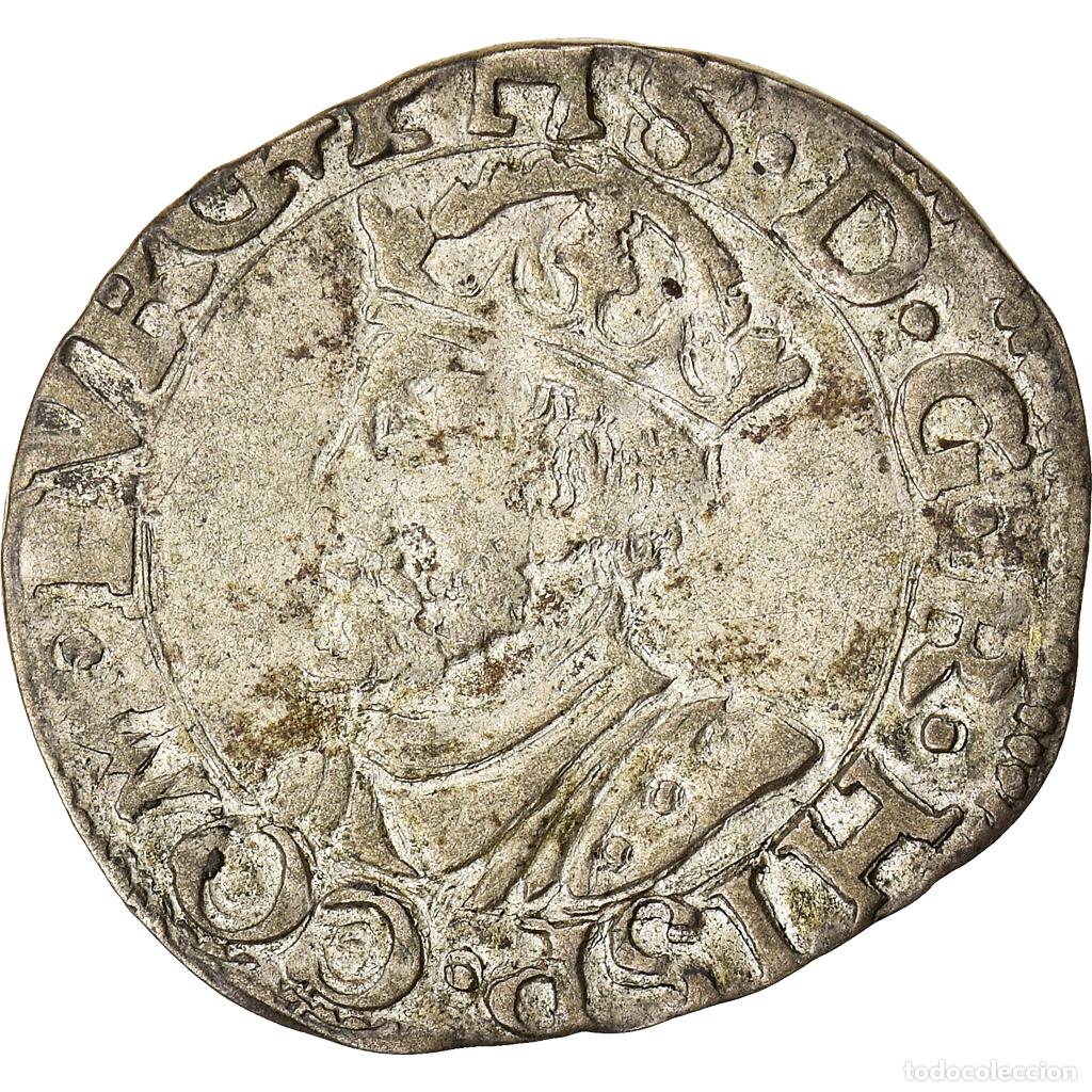 Monete antiche di Europa: [#868415] Moneda, Espa&ntilde;a, Franche-Comt&eacute;, Philip II, Carolus, 1561, Dole, Rare, MBC