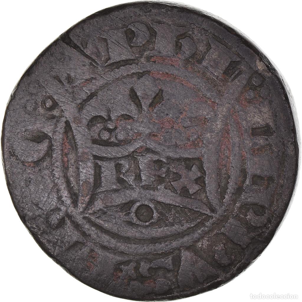 Monedas antiguas de Europa: [#869041] Moneda, Francia, Philippe VI, Pi&eacute;fort, Double Tournois, BC+, Vell&oacute;n