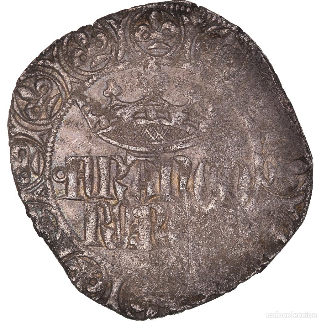 Alte M&uuml;nzen aus Europa: [#869064] Moneda, Francia, Jean II le Bon, Gros &agrave; la Couronne, MBC, Vell&oacute;n, Duplessy:305