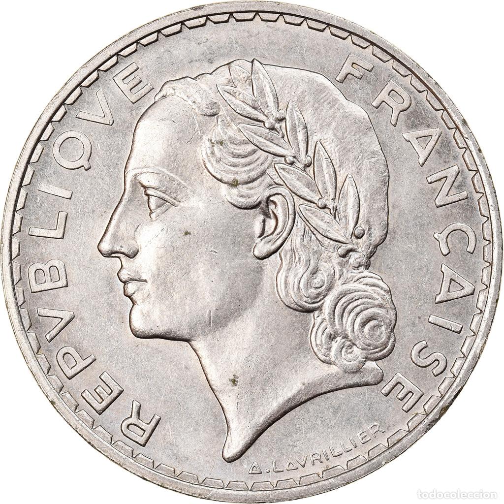 Alte M&uuml;nzen aus Europa: [#878977] Moneda, Francia, Lavrillier, 5 Francs, 1933, ESSAI, SC, N&iacute;quel, KM:E65