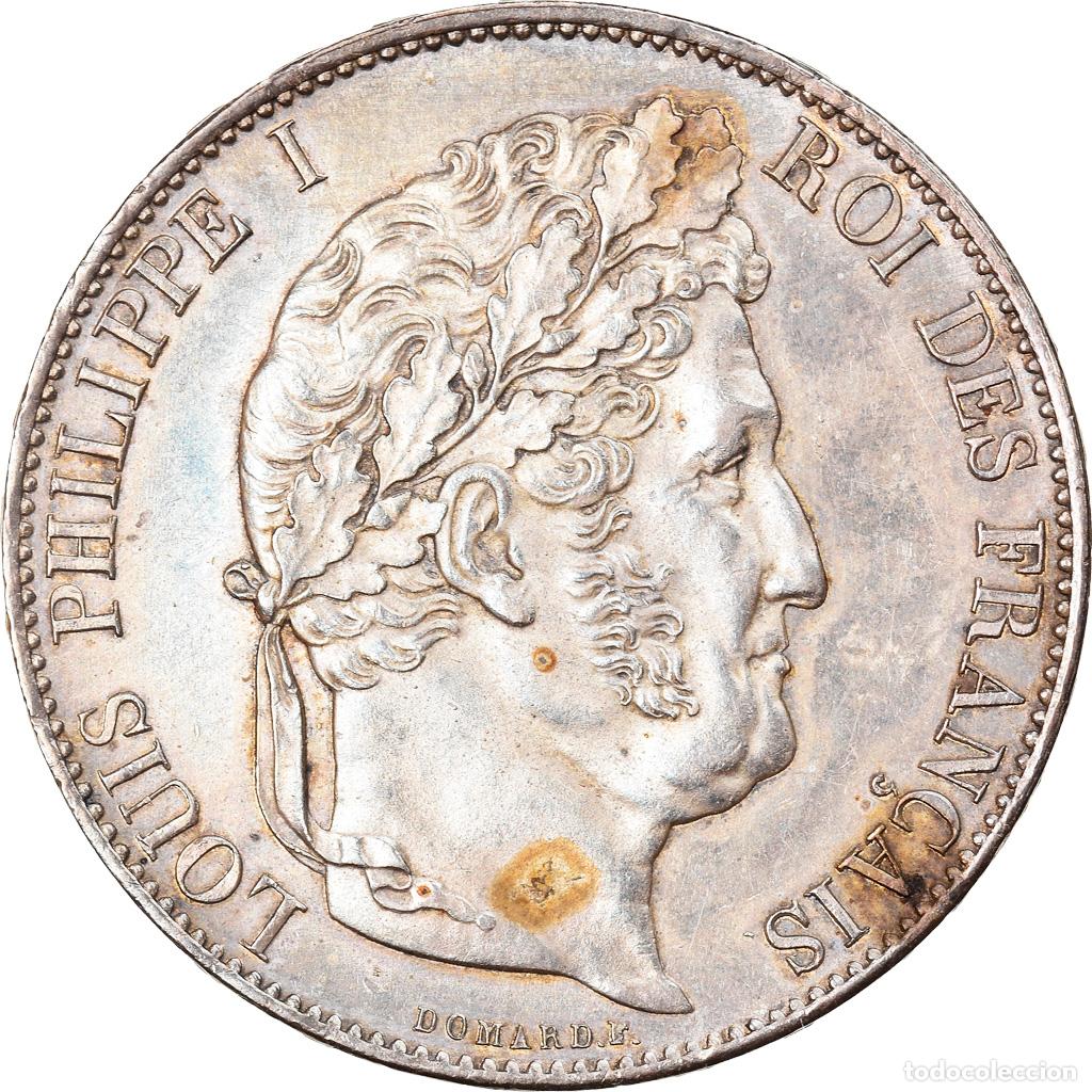 Alte M&uuml;nzen aus Europa: [#879159] Moneda, Francia, Louis-Philippe, 5 Francs, 1848, Paris, EBC+, Plata, KM:749.1