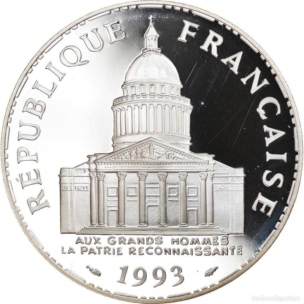 Monete antiche di Europa: [#883938] Moneda, Francia, Panth&eacute;on, 100 Francs, 1993, Paris, Proof, FDC, Plata