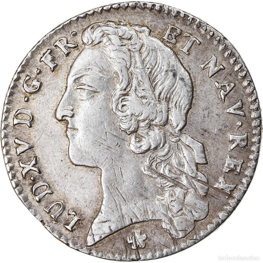 Monedas antiguas de Europa: [#902662] Moneda, Francia, Louis XV, 1/5 &Eacute;cu au bandeau, 24 Sols, 1/5 ECU, 1741, Metz