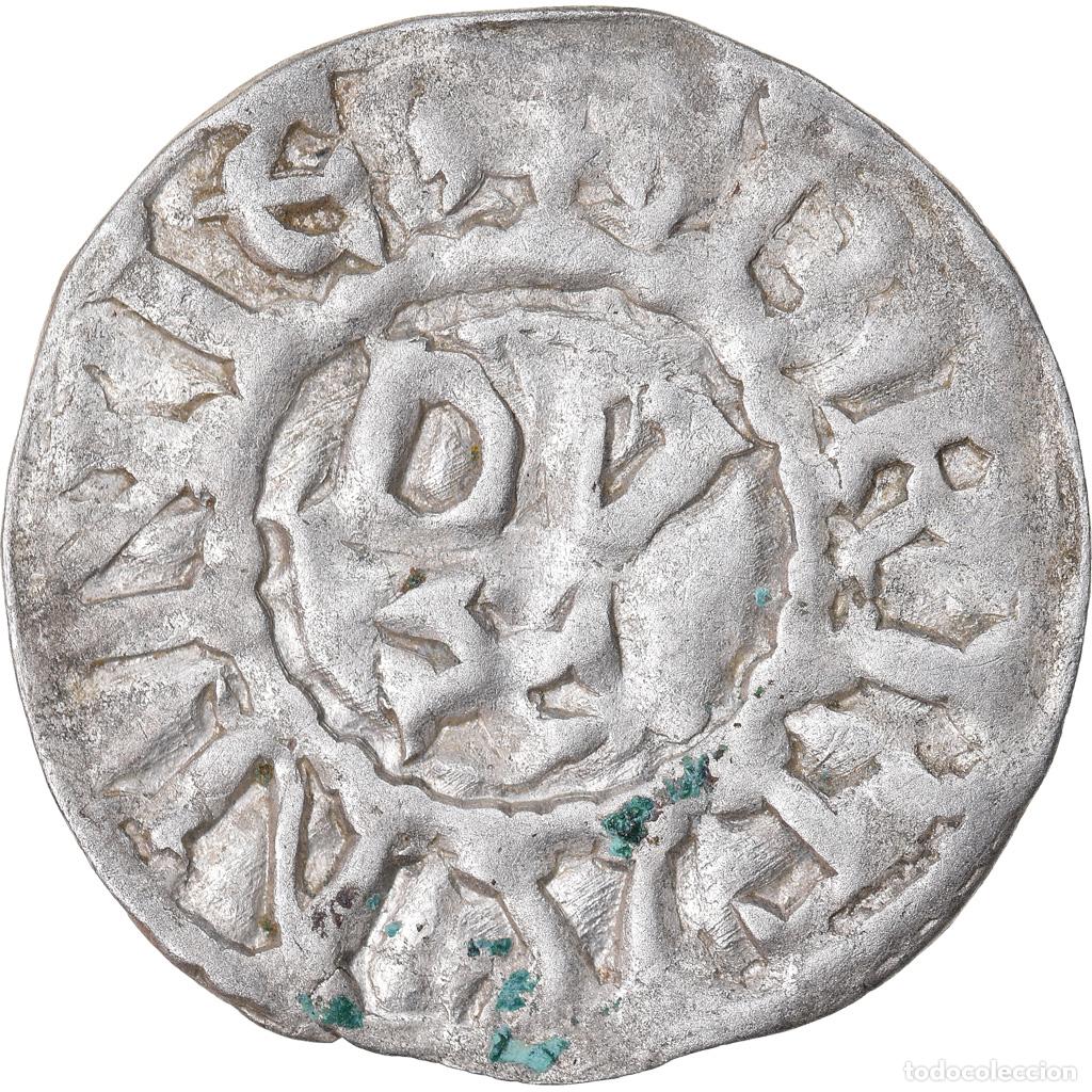 Moedas antigas da Europa: [#903114] Moneda, Francia, Conan IV, Denarius, XIIth century, Rennes, Rare, BC+, Vell&oacute;n