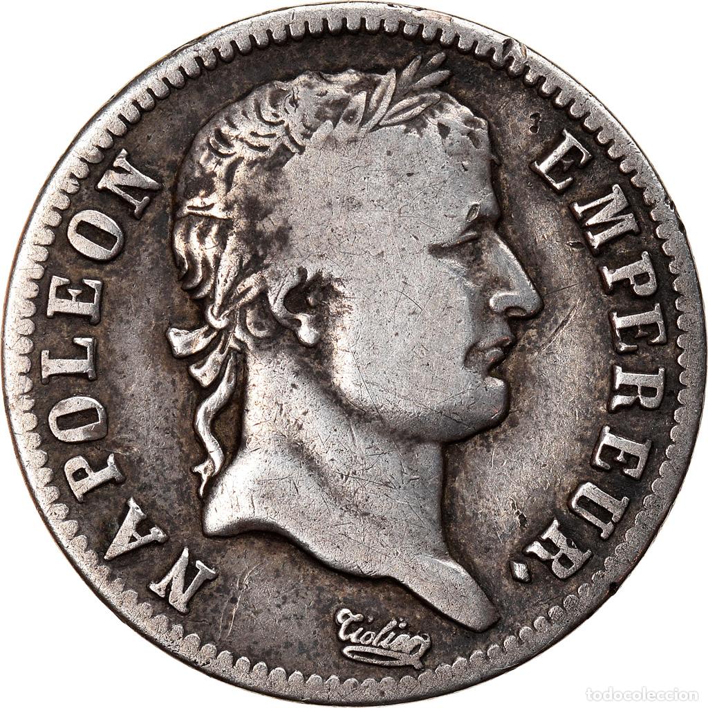 Moedas antigas da Europa: [#907091] Moneda, Francia, Napol&eacute;on I, Franc, 1813, Marseille, BC+, Plata, KM:692.11