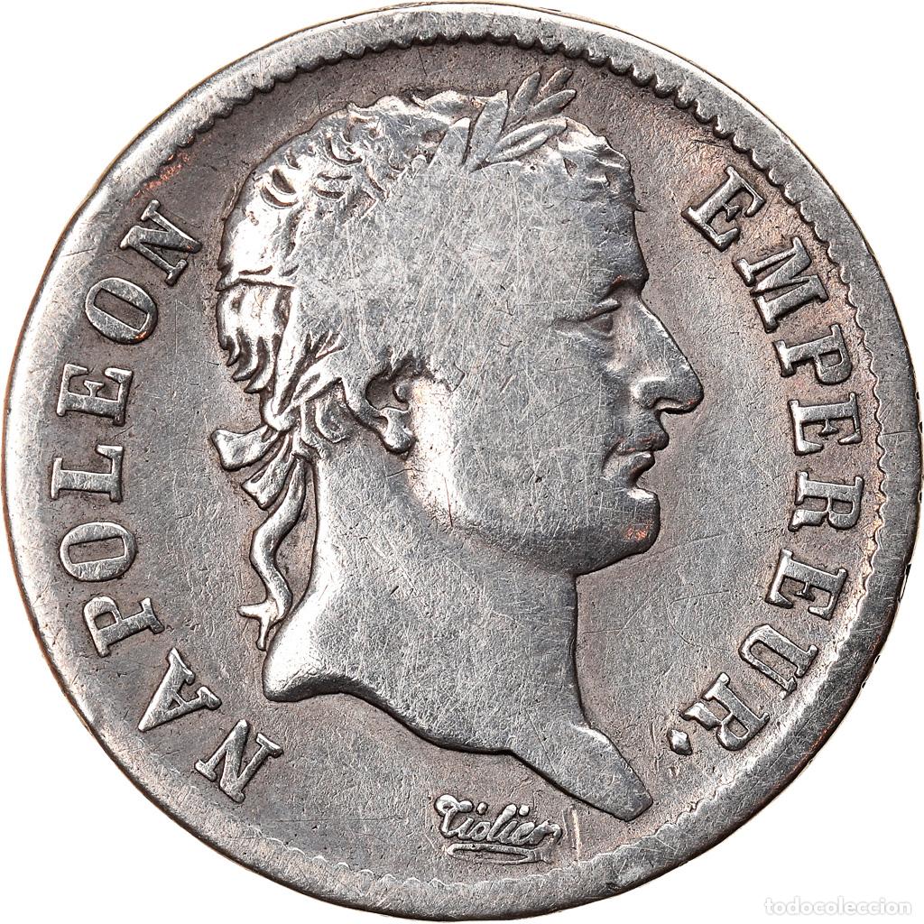 Old Coins of Europe: [#907083] Moneda, Francia, Napol&eacute;on I, Franc, 1812, Bayonne, BC+, Plata, KM:692.9