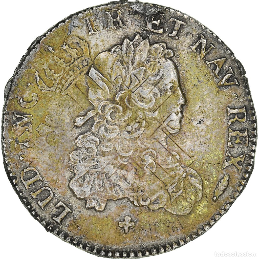 Alte M&uuml;nzen aus Europa: [#909652] Moneda, Francia, 1/3 Ecu, 1723, Bordeaux, Rare, BC+, Plata, Gadoury:306