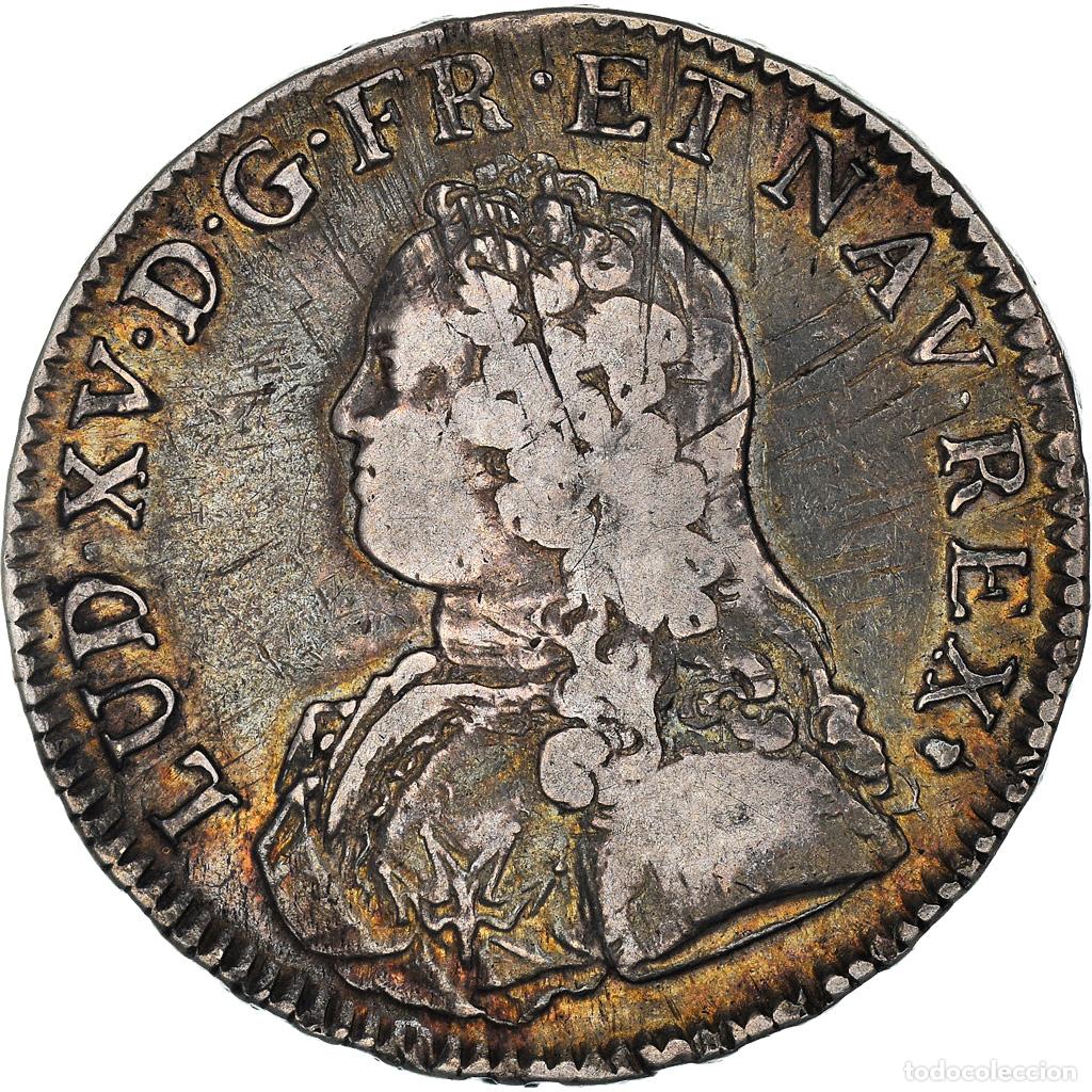 Monedas antiguas de Europa: [#970683] Moneda, Francia, Louis XV, &Eacute;cu aux branches d'olivier, Ecu, 1731/30, Reims