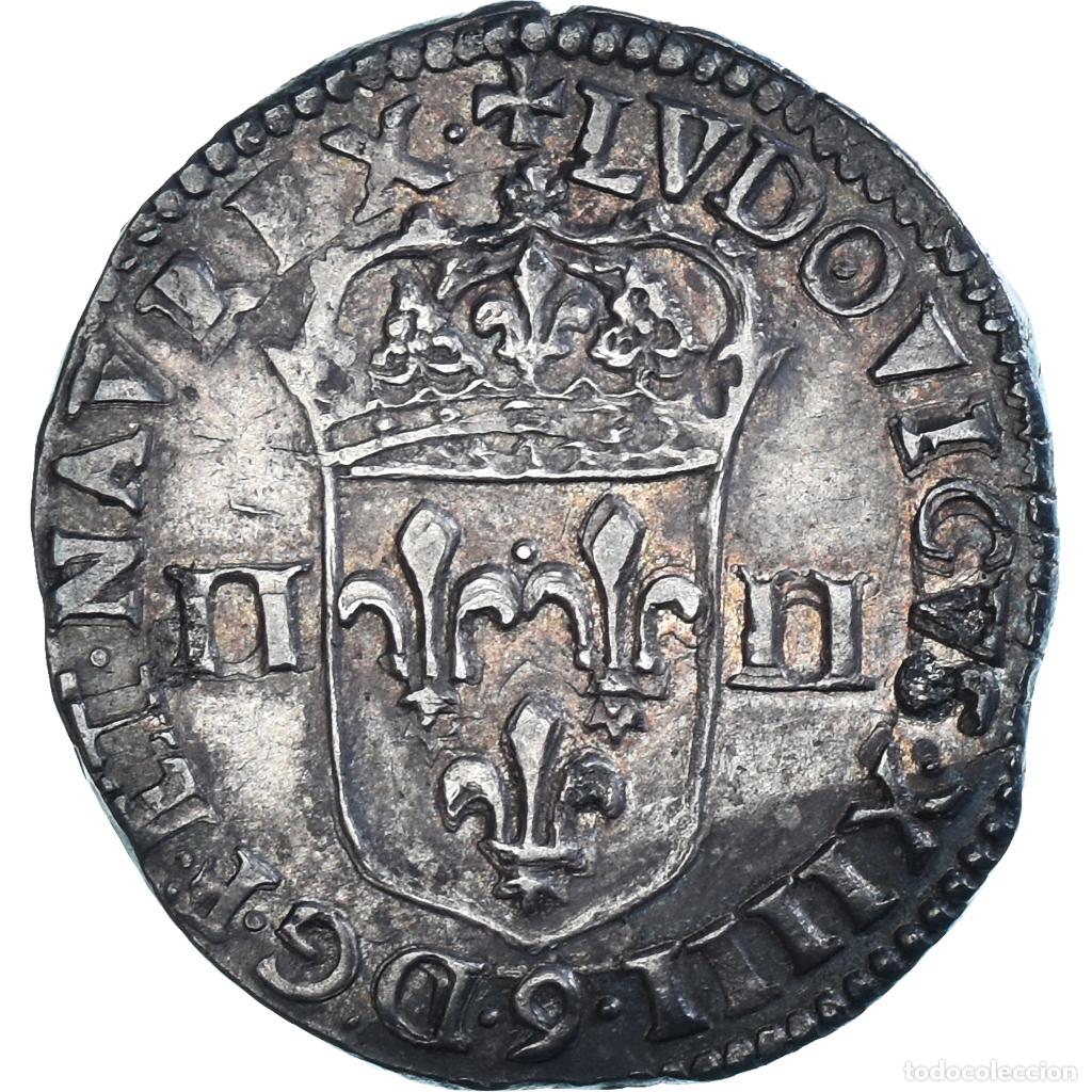 Alte M&uuml;nzen aus Europa: [#1161954] Moneda, Francia, Louis XIV, 1/4 &Eacute;cu, frapp&eacute; au marteau, 1/4 Ecu, 1645, Rennes