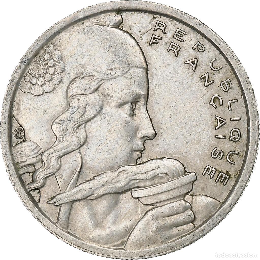 Moedas antigas da Europa: [#227455] Francia, 100 Francs, Cochet, 1954, Beaumont - Le Roger, Cobre - n&iacute;quel, MBC