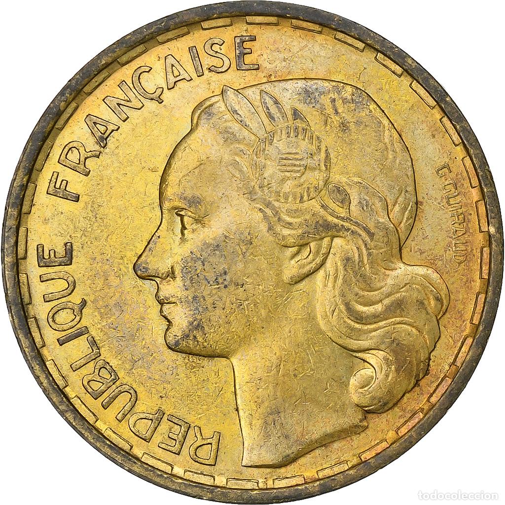 Moedas antigas da Europa: [#227483] Francia, 50 Francs, Guiraud, 1951, Beaumont - Le Roger, Aluminio - bronce, MBC