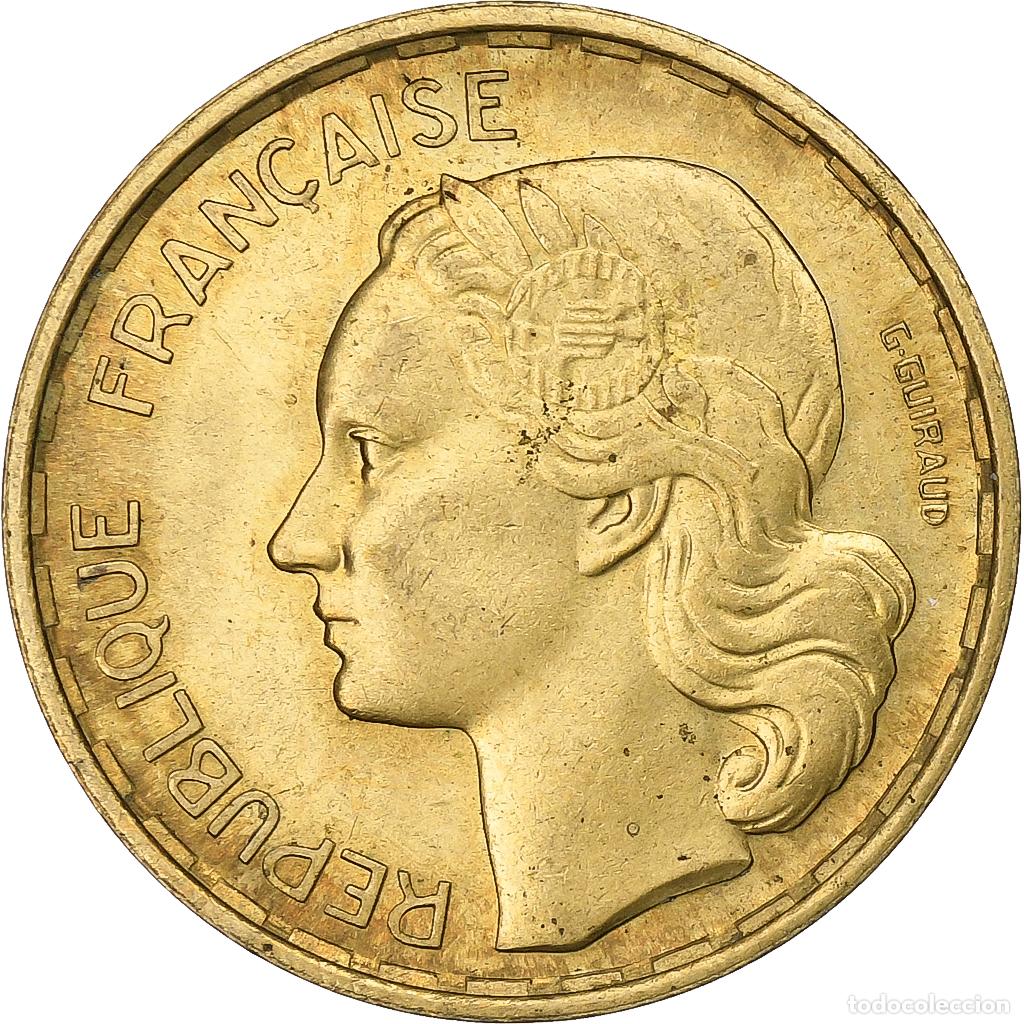 Monedas antiguas de Europa: [#227494] Francia, 20 Francs, Guiraud, 1951, Beaumont - Le Roger, Aluminio - bronce, MBC+