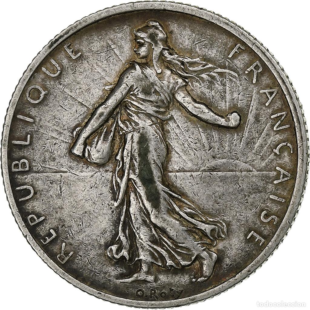 Moedas antigas da Europa: [#197287] Francia, 2 Francs, Semeuse, 1902, Paris, Plata, MBC, Gadoury:532, KM:845.1