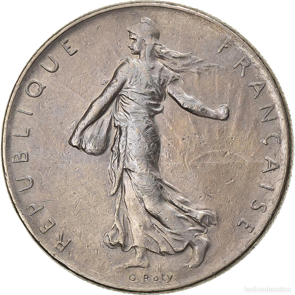 Monete antiche di Europa: [#1222675] Francia, Franc, Semeuse, 1974, Paris, N&iacute;quel, MBC, Gadoury:474, KM:925.1