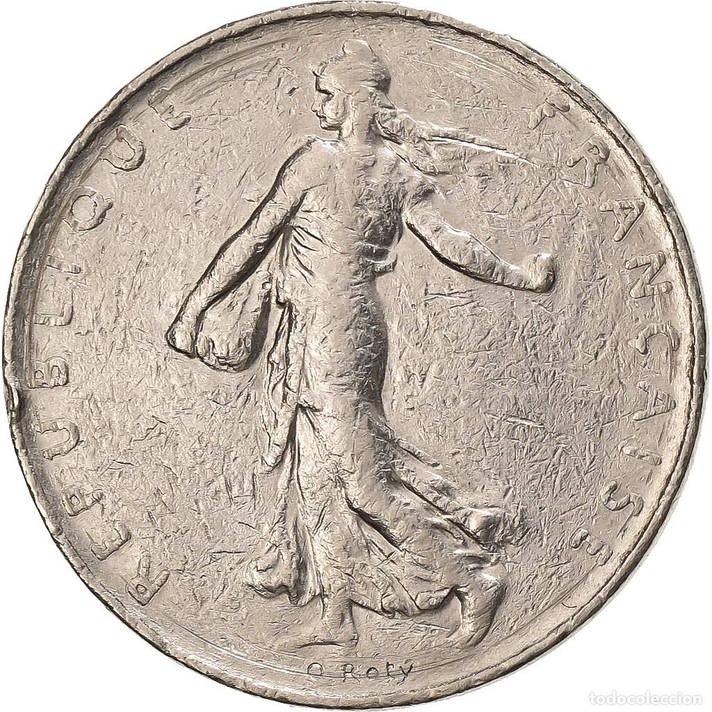 Monedas antiguas de Europa: [#1222677] Francia, Franc, Semeuse, 1977, Paris, N&iacute;quel, BC+, Gadoury:474, KM:925.1