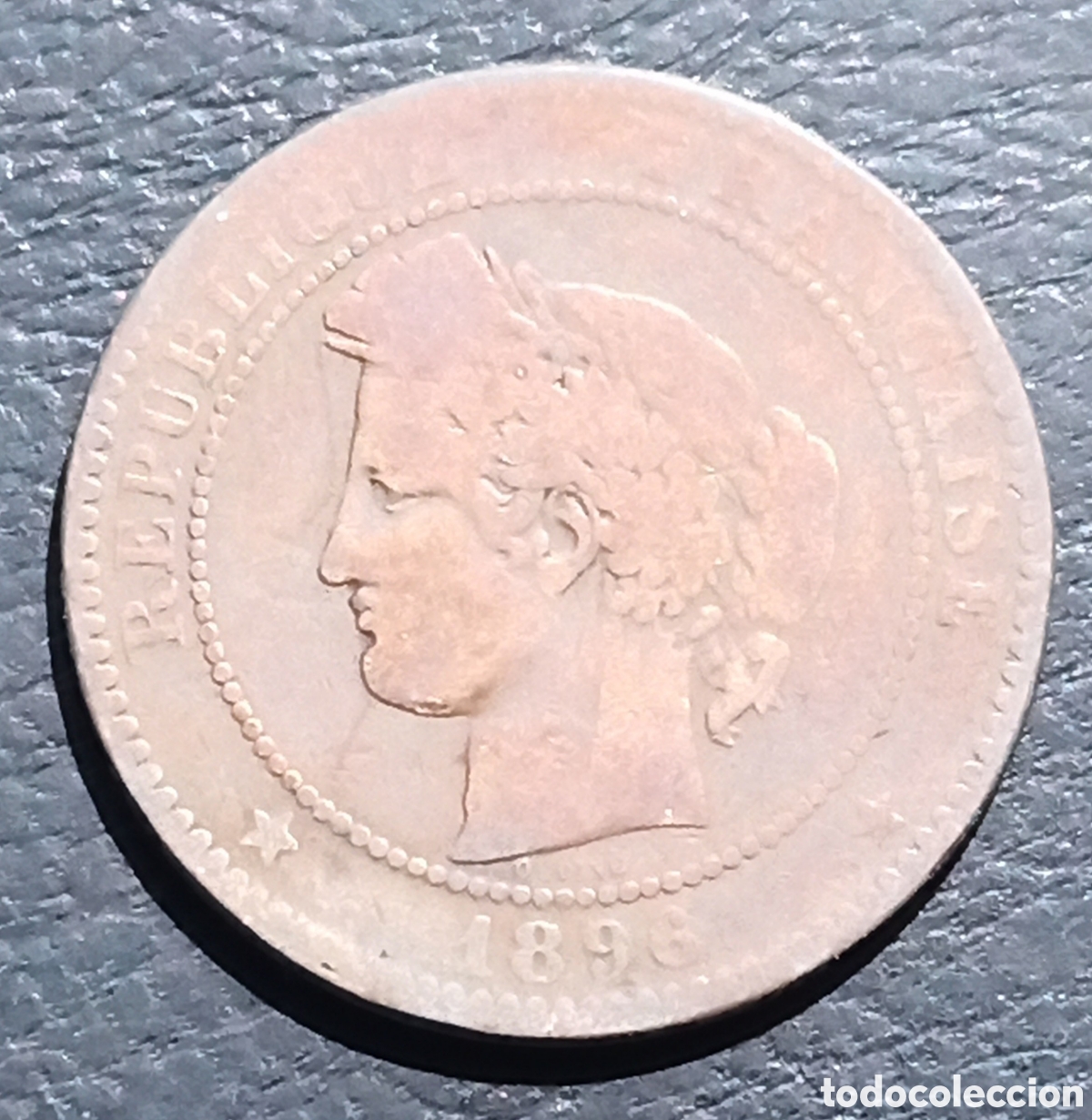 Monedas antiguas de Europa: Francia - 10 Centimes 1896 - RC - Foto 1