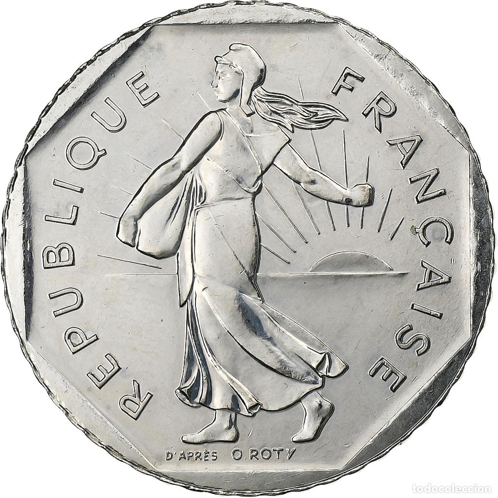 Monete antiche di Europa: [#197334] Francia, 2 Francs, Semeuse, 2001, N&iacute;quel, FDC, Gadoury:547, KM:942.2