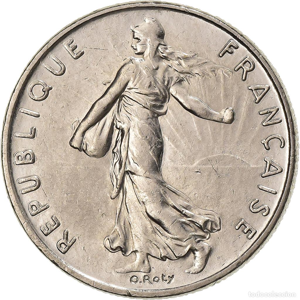 Moedas antigas da Europa: [#1222703] Francia, 1/2 Franc, Semeuse, 1992, Paris, N&iacute;quel, EBC, Gadoury:429, KM:931.1