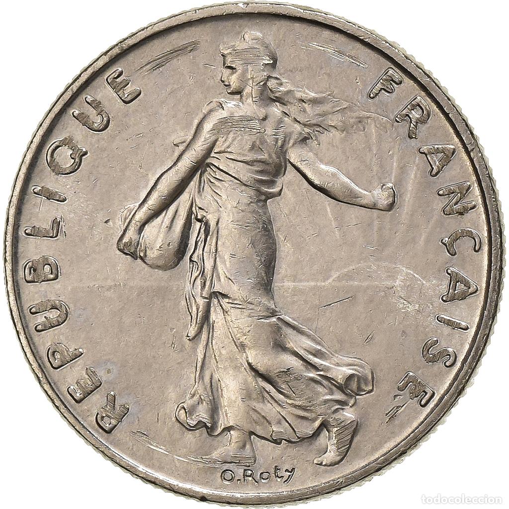 Moedas antigas da Europa: [#1222710] Francia, 1/2 Franc, Semeuse, 1994, Paris, N&iacute;quel, MBC+, Gadoury:429, KM:931.1