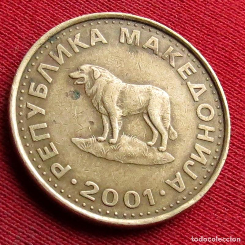 Monedas antiguas de Europa: Macedonia 1 denar 2001 #2 - Foto 1
