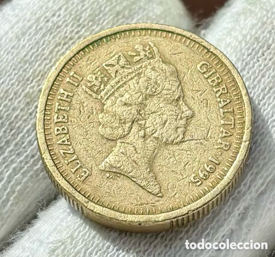 Monedas antiguas de Europa: Moneda GIBRALTAR 1 Libra 1995. Pound - Foto 2