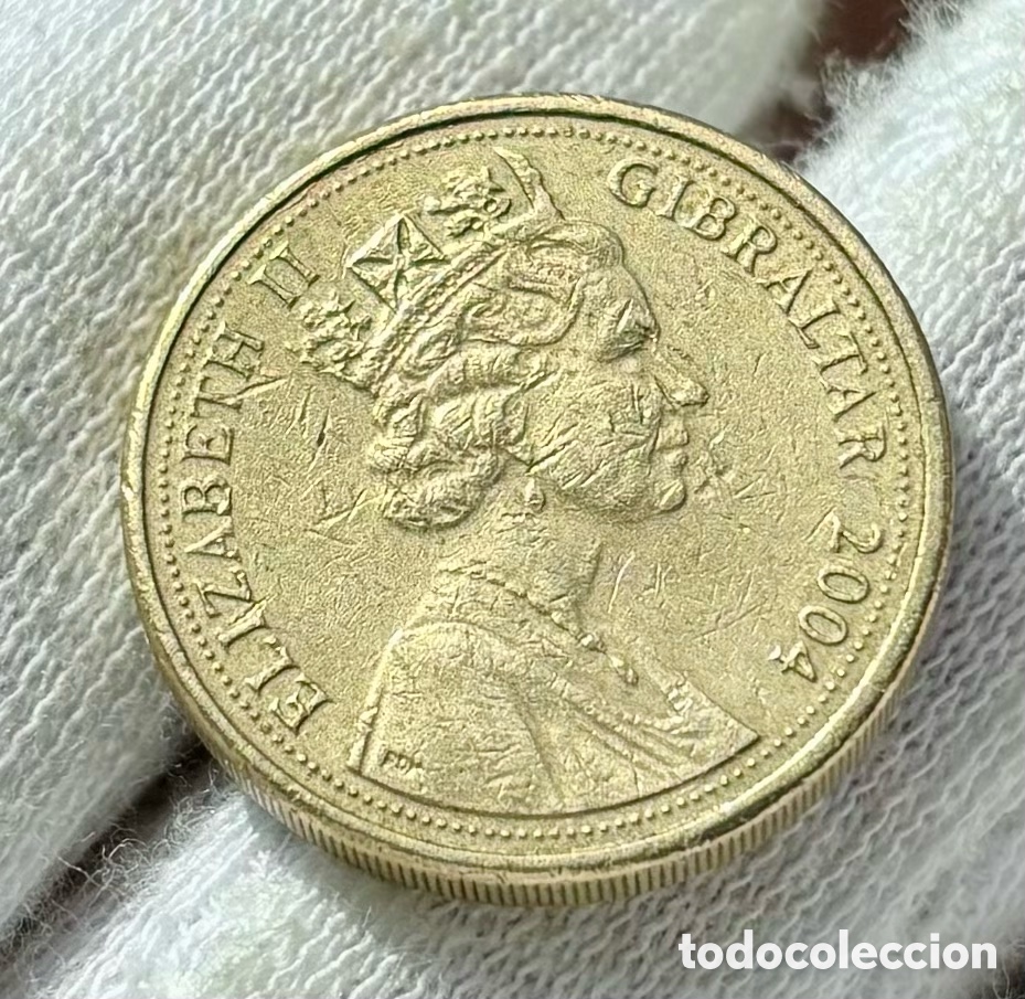 Monedas antiguas de Europa: Moneda GIBRALTAR 1 Libra 2004. Pound - Foto 2