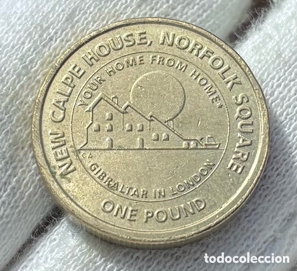 Alte M&uuml;nzen aus Europa: Moneda GIBRALTAR 1 Libra 2018. Calpe House