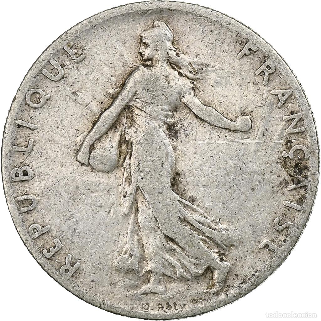 Moedas antigas da Europa: [#1115957] Moneda, Francia, Semeuse, 50 Centimes, 1910, Paris, BC+, Plata, KM:854