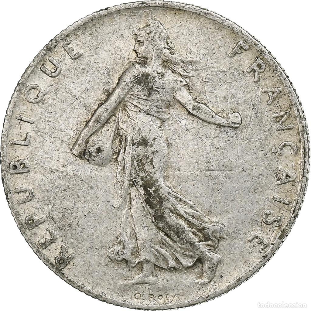 Monedas antiguas de Europa: [#1115958] Moneda, Francia, Semeuse, 50 Centimes, 1907, Paris, BC+, Plata, KM:854