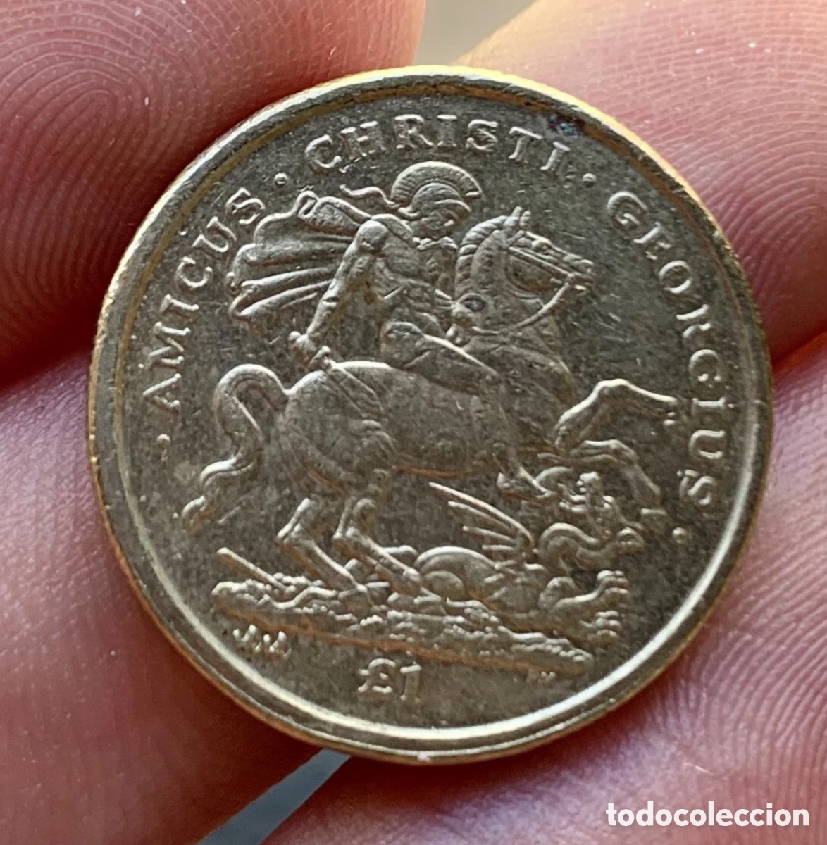 Alte M&uuml;nzen aus Europa: Moneda GIBRALTAR 1 Libra 2003. Pound