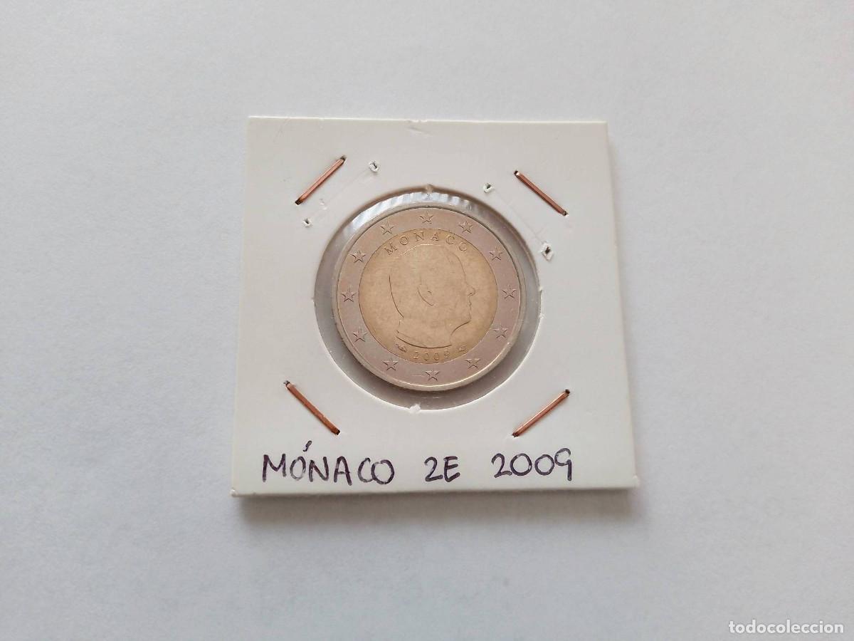 Monedas antiguas de Europa: Moneda de 2 euro del a&ntilde;o 2009 de M&oacute;naco. - Foto 1